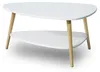 Table basse moderne, étagère, pieds en bois, ModernHome Voir les images du produit 4