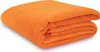 A folded orange blanket on a white background. Produktbild-Vorschau