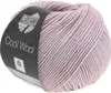 A ball of pink yarn with a black label. Produktbild-Vorschau