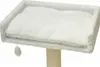 Liegemulde mit Kissen weiß Teddyfell 60 cm Produktbild-Vorschau 1