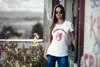 Döner T-Shirt Damen Kebab Slim Fit Moonworks® weiß M Produktbild-Vorschau 3