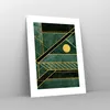 Poster - Poster ohne Rahmen - Grün Stück geometrisch - Produktbild-Vorschau 7