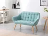 Sofa 2-Sitzer + Sessel - Stoff - Hellgrün - CASERTA Produktbild-Vorschau 9