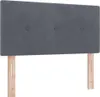 Boxspringbett mit Kopfteil Dunkelgrau 100 x 200 cm Samt Produktbild-Vorschau 5