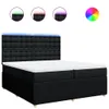 Boxspringbett mit Matratze Schwarz 200x200 cm Stoff Produktbild-Vorschau 1