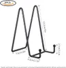 2-Stück Eisen Display Stand 6 Zoll schwarz Metall Platte Produktbild-Vorschau 2
