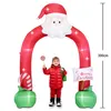 3M tall Santa Archway, Aufblasbare Weihnachtsdeko mit Produktbild-Vorschau 1