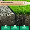 Rasenkante Gießkante Mähkante schwarz aus HDPE Höhe 30 cm Produktbild-Vorschau 8