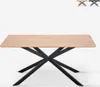 Tisch mit gekreuzten Beinen 160x90 aus Holz und Metall Produktbild-Vorschau 6