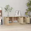 vidaXL Szafka pod TV dąb sonoma 102x35x36,5 cm materiał Podgląd zdjęcia produktu 3