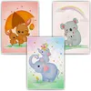 Mama Kind Waldtiere Familie Bilder 3er Set DIN A4 Produktbild-Vorschau 2