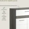 Blake Badschrank 1 Schublade 2 Türen weiß Hochglanz, grau. Produktbild-Vorschau 10