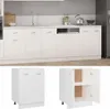 A white kitchen cabinet unit with a sink and appliances, and two separate views of a white cabinet. Náhľad obrázku produktu