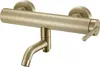 A close-up studio shot of a gold-colored faucet. Produktbild-Vorschau
