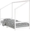 vidaXL Kinderbett Weiß 90x190 cm Massivholz Kiefer Produktbild-Vorschau 1