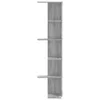 vidaXL Wand-Eckregal Grau Sonoma 36,5x36,5x140 cm Produktbild-Vorschau 4