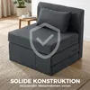 HOMCOM Bodensessel 2-in-1 Klappbar Schlafsofa mit Kordoptik Produktbild-Vorschau 6