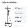 Duscharmatur mit LED-Display – Duschsystem mit Temperatur- Produktbild-Vorschau 2