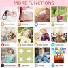A collage of images showcasing various functions of a children's smartwatch. Voir les images du produit