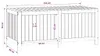 vidaXL Gartentruhe Honigbraun 147x68x64 cm Massivholz Produktbild-Vorschau 7