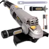 A studio shot of an angle grinder and its accessories on a white background. Náhled obrázku produktu