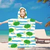 FEBE Badeponcho Kinder Schildkröten Muster Badetuch Mit Produktbild-Vorschau 2