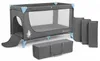 Kinderkraft, lettino da campeggio Joy, colore grigio chiaro Anteprima dell’immagine prodotto 4