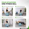 Tunturi Anti Burst Fitness Ball con Pompa - Palla Yoga 65 Anteprima dell’immagine prodotto 3