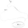 A pair of white wired earphones with a USB-C connector. Produktbild-Vorschau