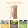A marketing image showcasing a wooden fence, with text highlighting its durability and longevity. Produktbild-Vorschau