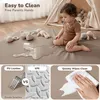 Comomy Baby Spielmatte 127x127cm Einfarbig Leder Produktbild-Vorschau 3