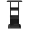 A black bar table with shelves against a white background. Produktbild-Vorschau
