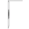 vidaXL Duschwand für Begehbare Dusche Schwarz 100x195 cm Produktbild-Vorschau 4