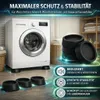 4 Vibrationsdämpfer Waschmaschine Schwingungsdämpfer Produktbild-Vorschau 4