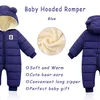 Baby Winter Overall mit Kapuze, Strampler Schneeanzug Produktbild-Vorschau 4