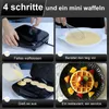 YASHE Mini-wafelijzer ABS07-C, 750 W, voor 8 mini-wafels, Productafbeelding-voorbeeld 4