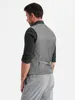 Ombre Clothing Pánská společenská vesta Gundulfo šedá S Náhled obrázku produktu 5