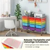 Vozík COSTWAY s 12 stohovatelnými zásuvkami, zásuvkový Náhled obrázku produktu 4