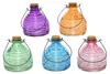 Insektenfalle Glas Ø.3 H.17cm lila/grün/orange/blau/pink Produktbild-Vorschau 1