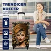 MuchoWow® Koffer Handgepäck Trolley Rollkoffer Kleine Produktbild-Vorschau 2