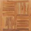Möbel Tischplatte Massivholz Teak Quadratisch 90×90×2,5 cm Produktbild-Vorschau 1