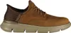 A single brown Skechers men's slip-in sneaker shown from the side. Podgląd zdjęcia produktu