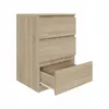 Kommode AVEN 50cm, Schrank 3 Schubladen, Sonoma-Eiche, Produktbild-Vorschau 1