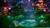A magical forest scene with glowing mushrooms, a pond, and whimsical structures. Produktbild-Vorschau