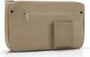 A tan fabric organizer with a zipper and a small pocket. Produktbild-Vorschau
