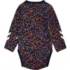 hummel hmlCONFETTI langarm Baby-Body 1009 - black iris 56 Produktbild-Vorschau 2