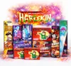 A collection of fireworks and party poppers arranged in front of a festive, colorful background of fireworks. Náhled obrázku produktu
