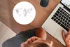 MuchoWow® Mauspad Mousepad Weltkarte - Weiß - Marmor 20x20 Produktbild-Vorschau 3