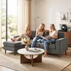 HOMCOM L-förmiges Sofa mit umkehrbarer Chaiselongue, Produktbild-Vorschau 9