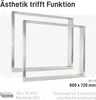 Natural Goods Berlin Möbelkufen RECHTECK 70x30-Edelstahl, Produktbild-Vorschau 2